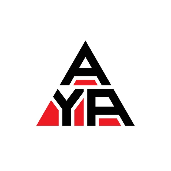 Diseño Del Logotipo Letra Del Triángulo Aya Con Forma Triángulo — Archivo Imágenes Vectoriales