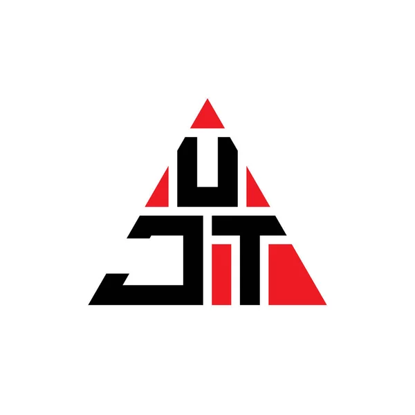 Ujt Desenho Logotipo Letra Triângulo Com Forma Triângulo Monograma Projeto — Vetor de Stock