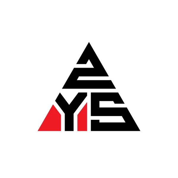 Diseño Logotipo Letra Triangular Zys Con Forma Triángulo Monograma Diseño — Archivo Imágenes Vectoriales