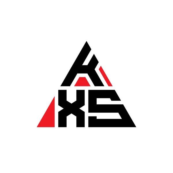Kxs Driehoekig Logo Met Driehoekige Vorm Kxs Driehoekig Logo Ontwerp — Stockvector