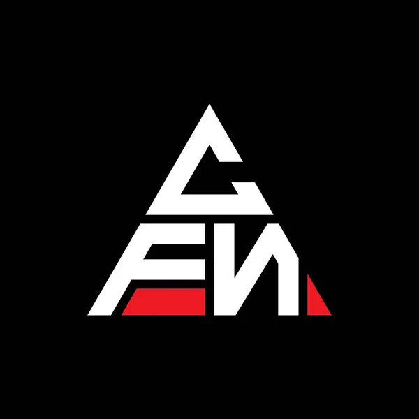 Cfn Driehoek Letter Logo Ontwerp Met Driehoek Vorm Cfn Driehoek — Stockvector