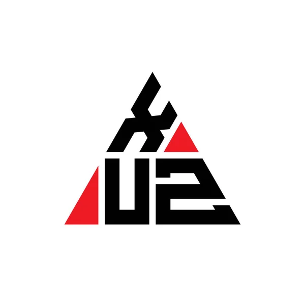 Xuz Driehoekig Logo Met Driehoekige Vorm Xuz Driehoekig Logo Ontwerp — Stockvector