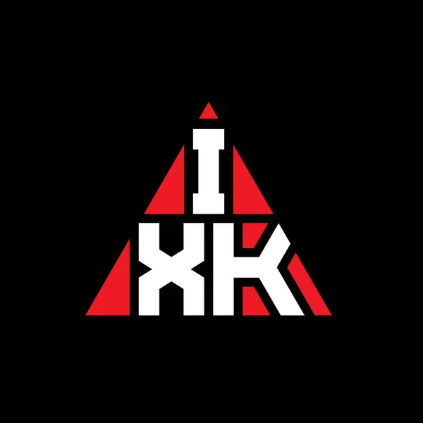 Üçgen Şekilli Ixk Üçgen Harf Logosu Tasarımı Ixk Üçgen Logo — Stok Vektör