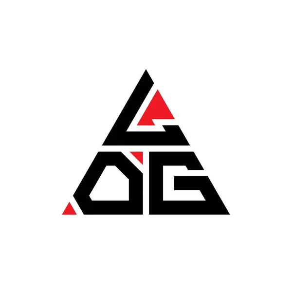 Log Dreieck Buchstabe Logo Design Mit Dreieck Form Log Dreieck — Stockvektor