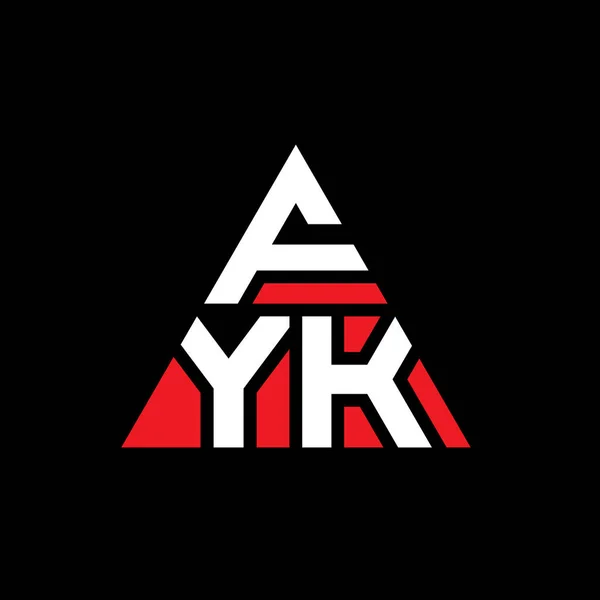 Σχέδιο Τριγωνικό Λογότυπο Fyk Τριγωνικό Σχήμα Μονόγραμμα Σχεδιασμού Τριγώνου Fyk — Διανυσματικό Αρχείο