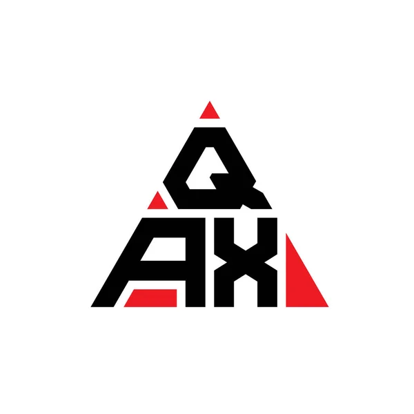 Qax Triangle Lettre Logo Design Avec Forme Triangle Monogramme Conception — Image vectorielle