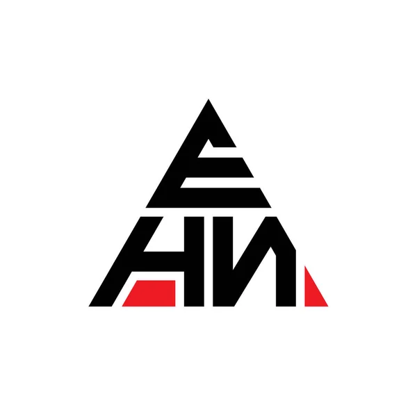 Ehn Triangle Letter Logo Design Triangle Shape Ehn Triangle Logo — Stock Vector