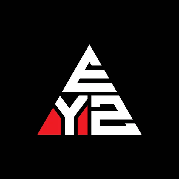 Eyz Triangle Letter Logo Design Triangle Shape Eyz Triangle Logo — Stock Vector
