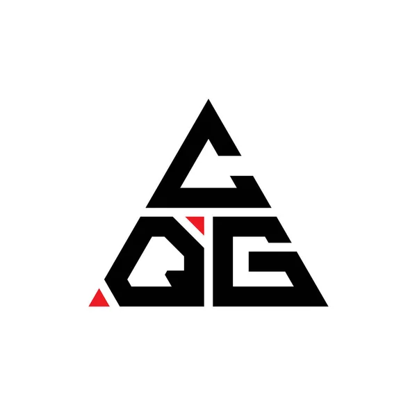 Cqg 삼각형 디자인에 삼각형 있습니다 Cqg 삼각형 디자인 모노그램 Cqg — 스톡 벡터