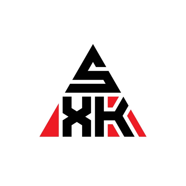 Logo Trójkątne Sxk Kształcie Trójkąta Monografia Logo Trójkąta Sxk Sxk — Wektor stockowy