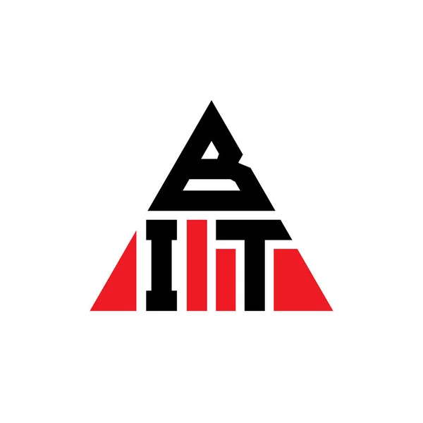 Üçgen Şekilli Bit Üçgen Harf Logosu Tasarımı Bit Üçgen Logo — Stok Vektör