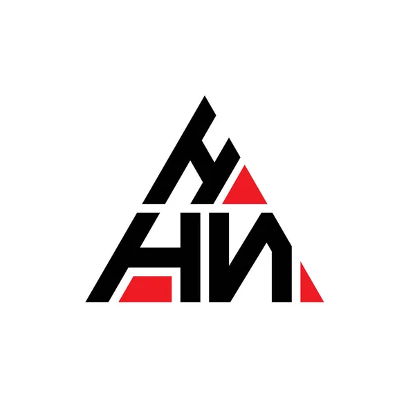 Diseño Del Logotipo Letra Del Triángulo Hhn Con Forma Triángulo — Vector de stock