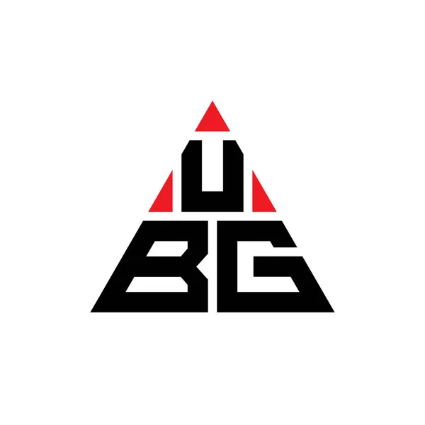 Ubg Dreieck Buchstabe Logo Design Mit Dreieck Form Ubg Dreieck — Stockvektor