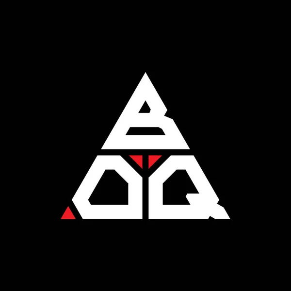 Boq Projeto Logotipo Letra Triângulo Com Forma Triângulo Boq Monograma —  Vetores de Stock