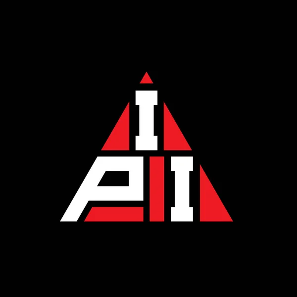 Ipi Triangel Bokstav Logotyp Design Med Triangel Form Ipi Triangel — Stock vektor