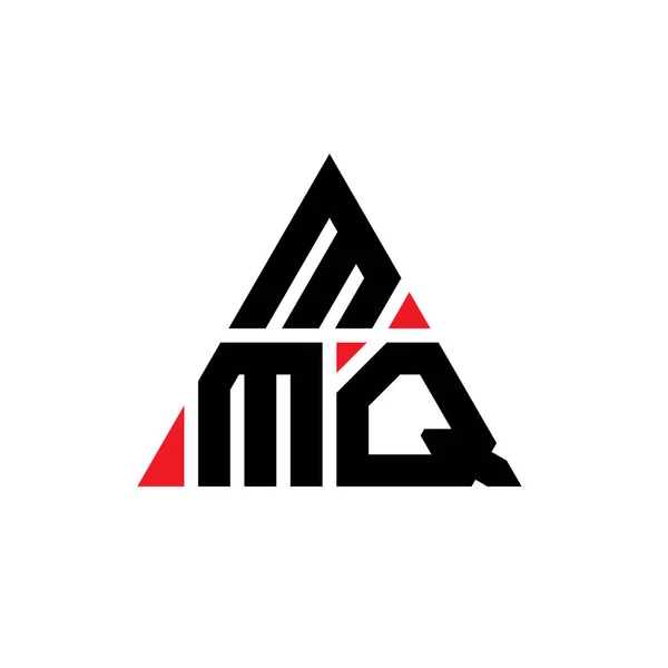 Mmq Háromszög Betűs Logó Design Háromszög Alakú Mmq Háromszög Logó — Stock Vector