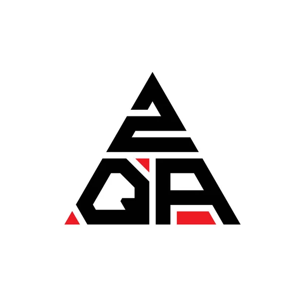 Zqa Triangle Letter Logo Design Triangle Shape Zqa Triangle Logo — Stock Vector