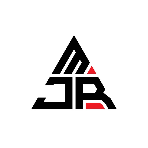 Mjr Dreieck Buchstabe Logo Design Mit Dreieck Form Mjr Dreieck — Stockvektor