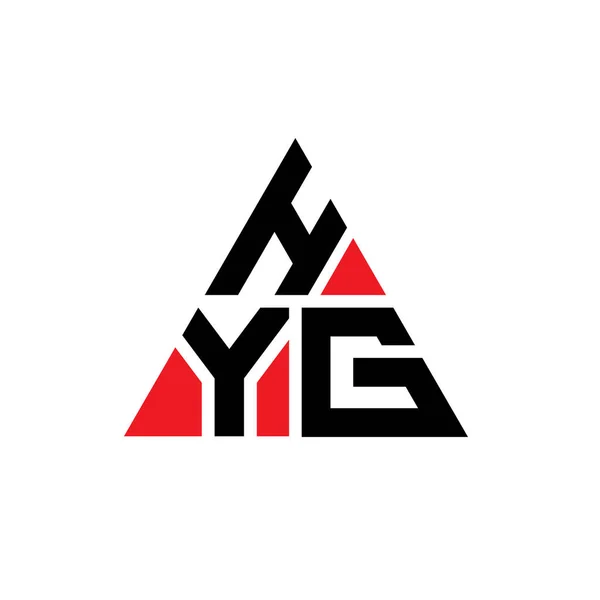 Diseño Del Logotipo Letra Triángulo Hyg Con Forma Triángulo Monograma — Archivo Imágenes Vectoriales