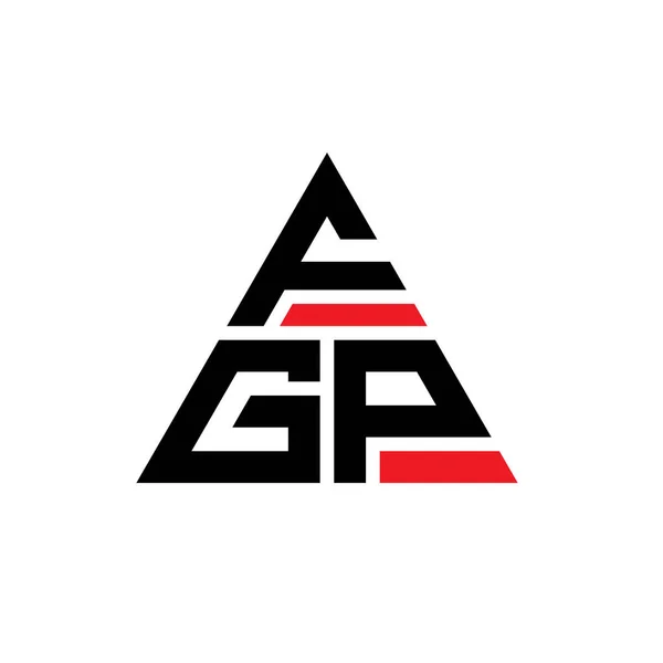Fgp Triangle Letter Logo Design Triangle Shape Fgp Triangle Logo — Stock Vector