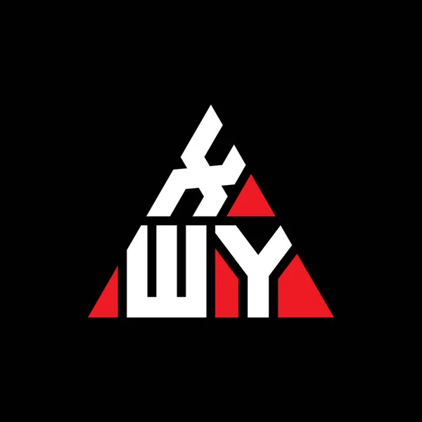 Xwy Háromszög Betűs Logó Design Háromszög Alakú Xwy Háromszög Logó — Stock Vector