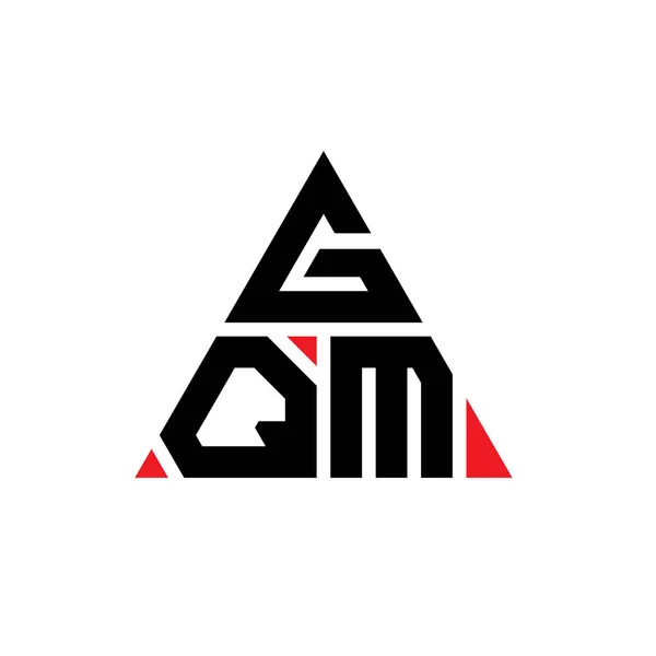 Diseño Logotipo Letra Triángulo Gqm Con Forma Triángulo Monograma Diseño — Archivo Imágenes Vectoriales