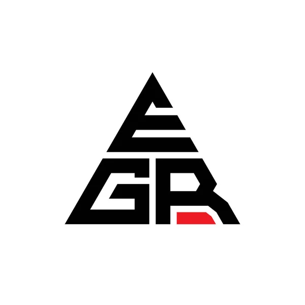 Egr Triangle Letter Logo Design Triangle Shape Egr Triangle Logo — Stock Vector