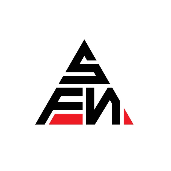 Sfn Трикутний Логотип Букви Дизайн Формою Трикутника Sfn Трикутник Логотип — стоковий вектор