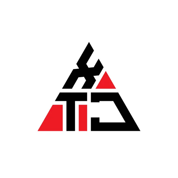 Diseño Del Logotipo Letra Triángulo Xtj Con Forma Triángulo Monograma — Archivo Imágenes Vectoriales