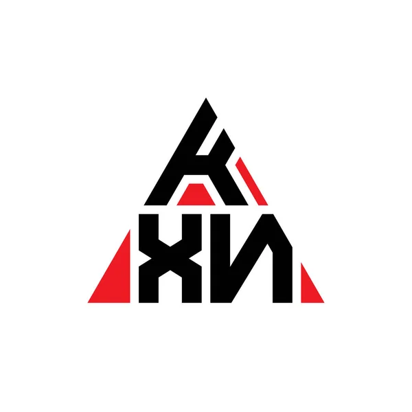 Дизайн Логотипа Буквы Треугольника Kxn Треугольной Формой Монограмма Дизайна Логотипа — стоковый вектор