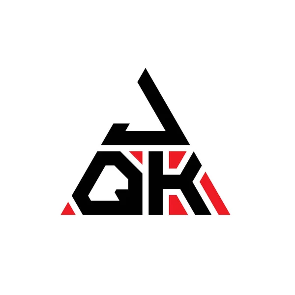 Logo Logo Segitiga Jqk Dengan Bentuk Segitiga Logo Monogram Desain - Stok Vektor
