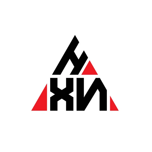 Üçgen Şekilli Hxn Üçgen Harf Logosu Tasarımı Hxn Üçgen Logo — Stok Vektör