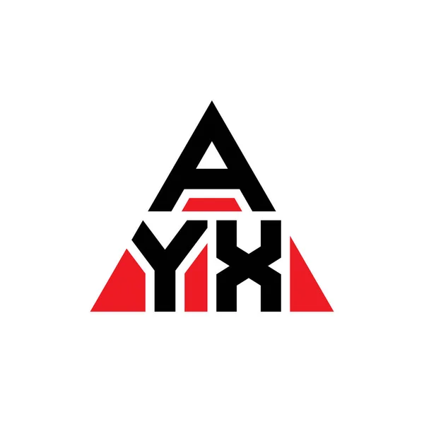 Üçgen Şekilli Ayx Üçgen Harf Logosu Tasarımı Ayx Üçgen Logo — Stok Vektör