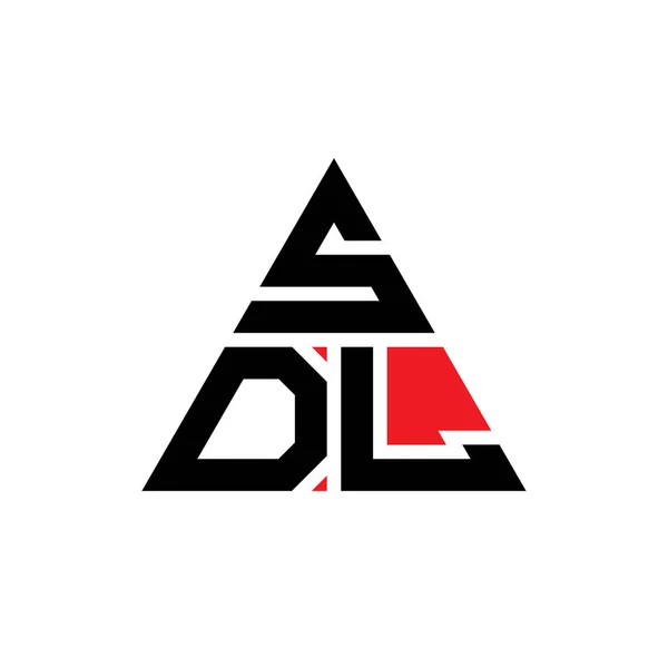 Sdl Driehoekig Logo Met Driehoekige Vorm Sdl Driehoek Logo Ontwerp — Stockvector