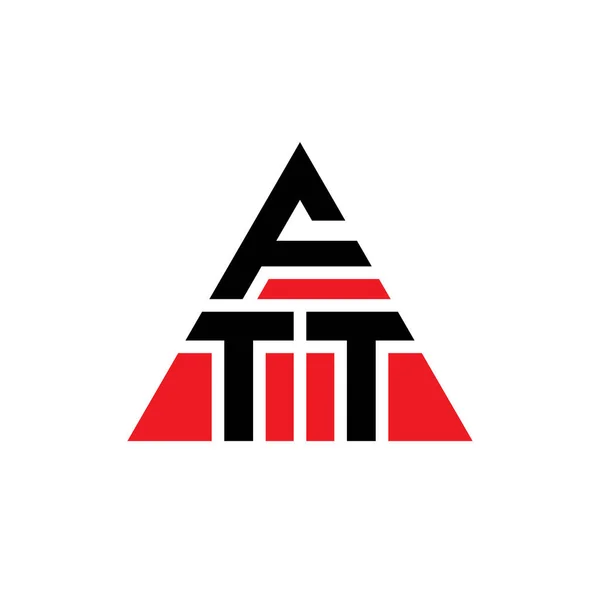 Üçgen Şekilli Ftt Üçgen Harf Logosu Tasarımı Ftt Üçgen Logo — Stok Vektör