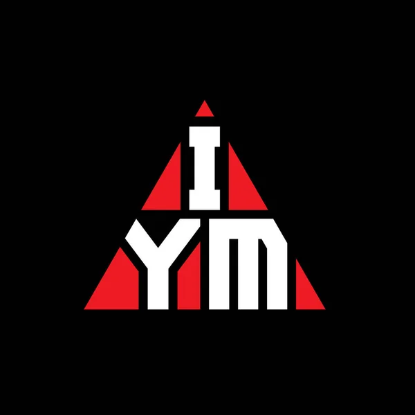 Design Del Logo Della Lettera Triangolo Iym Con Forma Triangolo — Vettoriale Stock