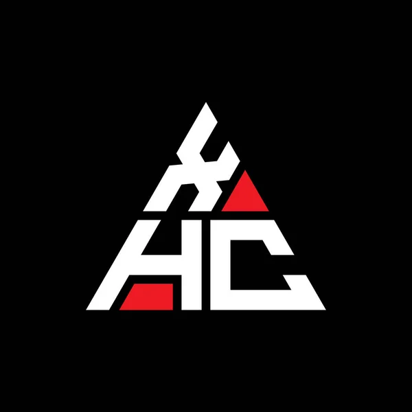 Diseño Del Logotipo Letra Triangular Xhc Con Forma Triángulo Monograma — Archivo Imágenes Vectoriales