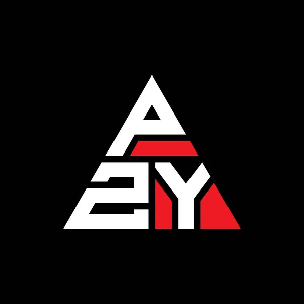 三角形の形状のPzy三角形文字ロゴデザイン Pzy三角形のロゴデザインモノグラム Pzy三角形ベクトルのロゴテンプレート Pzy三角形のロゴシンプル エレガントで豪華なロゴ — ストックベクタ