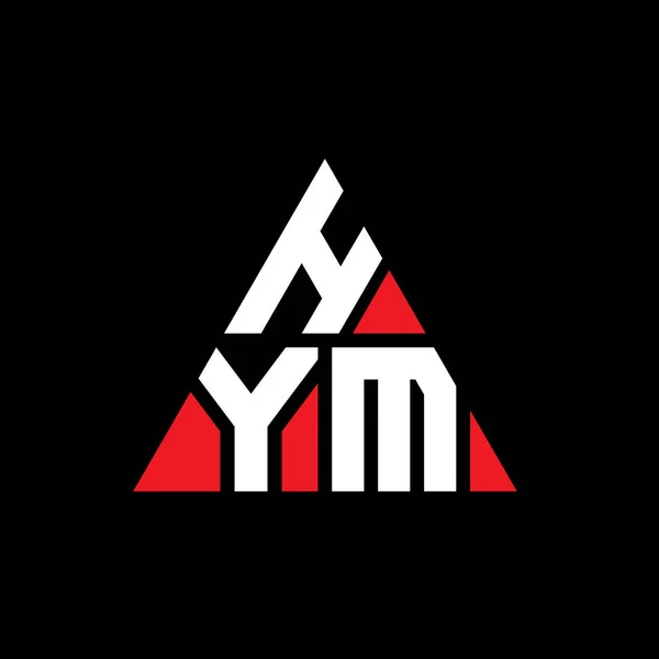 Diseño Del Logotipo Letra Del Triángulo Hym Con Forma Triángulo — Archivo Imágenes Vectoriales