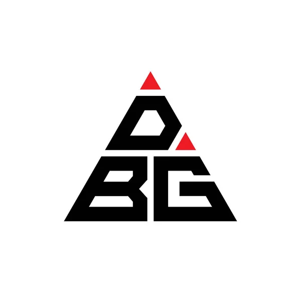 Dbg Dreieck Buchstabe Logo Design Mit Dreieck Form Dbg Dreieck — Stockvektor