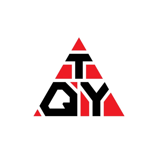 Tqy Треугольник Письмо Логотип Дизайн Треугольной Формы Монограмма Логотипа Треугольника — стоковый вектор