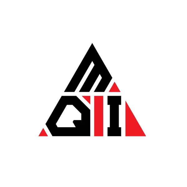 Діаграма Літер Трикутнику Mqi Формою Трикутника Монограма Дизайну Логотипу Mqi — стоковий вектор