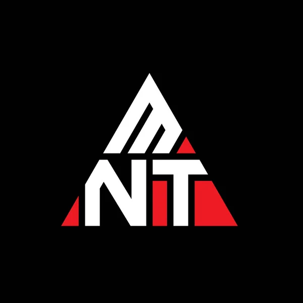 Mnt Triangle Letter Logo Design Triangle Shape Mnt Triangle Logo — Stock Vector
