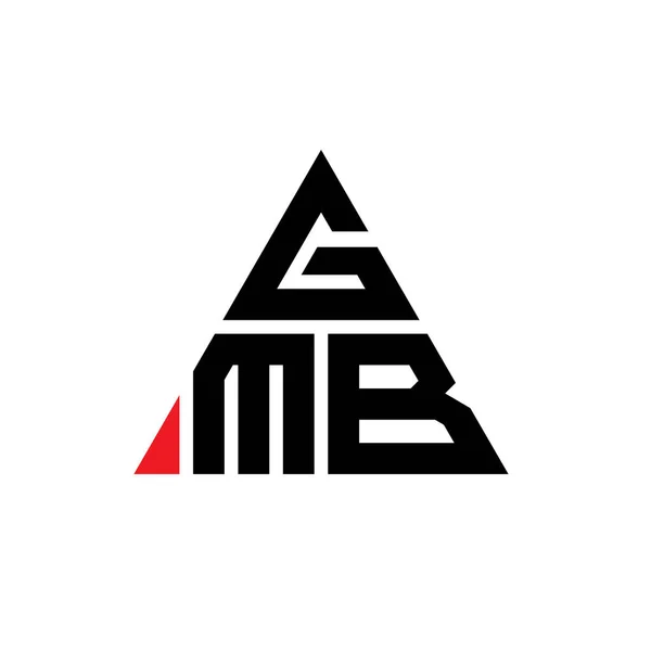 Gmb Dreieck Buchstabe Logo Design Mit Dreieck Form Gmb Dreieck — Stockvektor