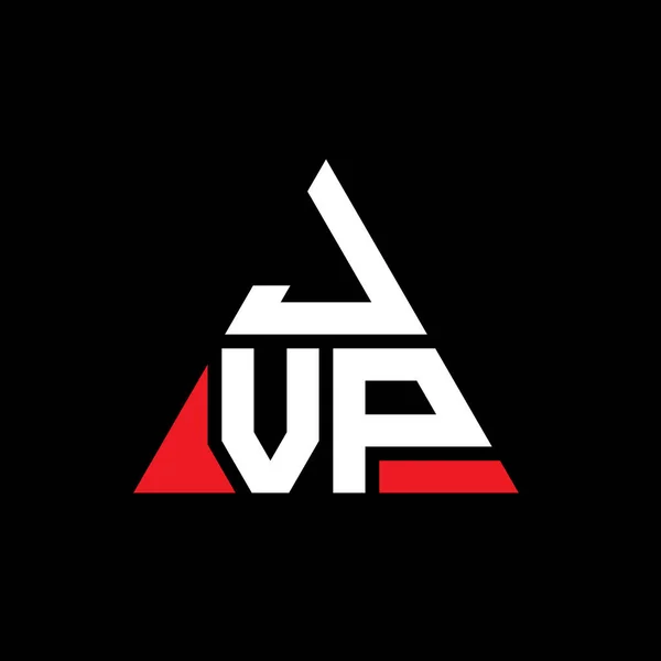 Diseño Del Logotipo Letra Del Triángulo Jvp Con Forma Triángulo — Vector de stock