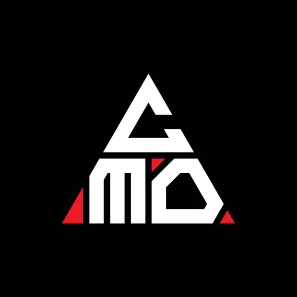 三角形のCmo三角形のロゴデザイン Cmo三角形ロゴデザインモノグラム Cmo三角形ベクトルのロゴテンプレート Cmo三角のロゴシンプル エレガントで豪華なロゴ — ストックベクタ