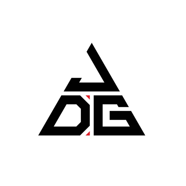 Diseño Del Logotipo Letra Del Triángulo Jdh Con Forma Triángulo — Vector de stock