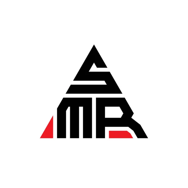 Design Logotipo Letra Triângulo Smr Com Forma Triângulo Monograma Design —  Vetores de Stock