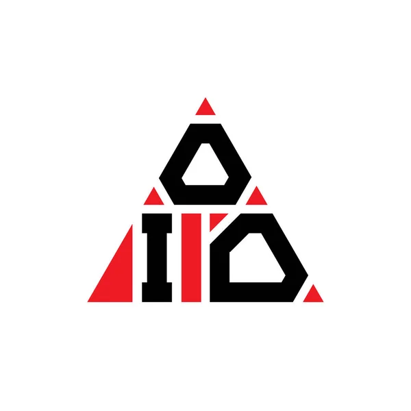 Diseño Del Logotipo Letra Del Triángulo Oio Con Forma Triángulo — Archivo Imágenes Vectoriales