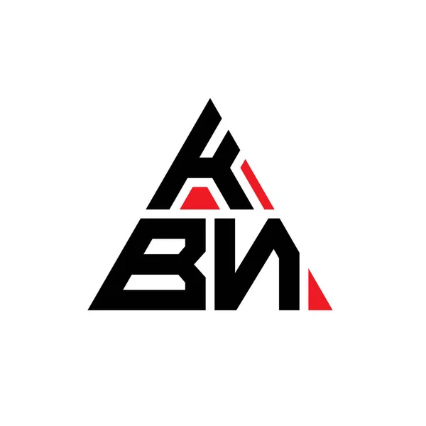 Kbn Triangel Bokstav Logotyp Design Med Triangel Form Kbn Triangel — Stock vektor
